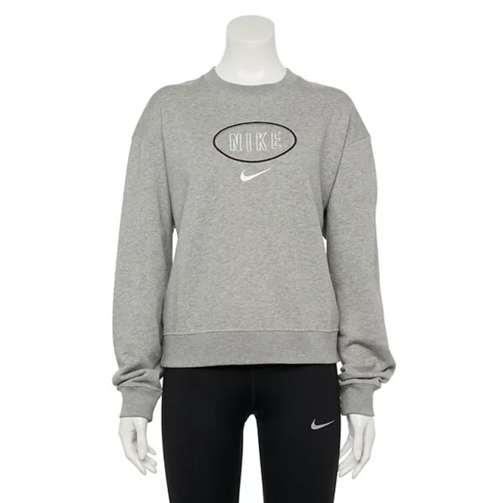 Nike - Womens - XXL - Varsity French Terry Crewneck Sweatshirt - NWOT - Grey